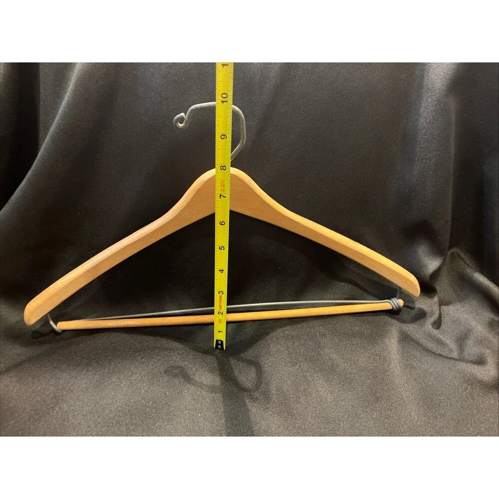 Lot of 3 Vintage Unbranded Wooden Hangers for Suits Jackets Pants Tops Dresses